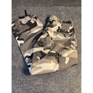 US Military Urban BDU Cargo Pants Men's L Multicolor Camouflage Straight Leg